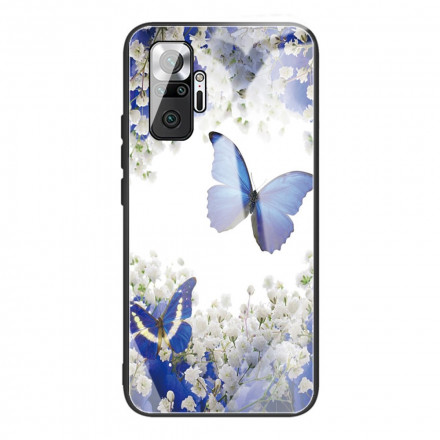 Xiaomi Redmi Note 10 Pro Panzerglas Schmetterlinge Design Cover