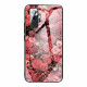 Xiaomi Redmi Note 10 Pro Cover Gehärtetes Glas Blumen Rosen