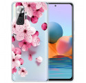 Xiaomi Redmi Note 10 Pro Cover Kleine Rosenblüten