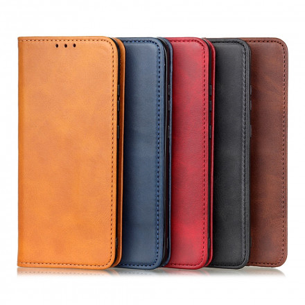 Flip Cover Sony Xperia 10 III Schlitzleder Eleganz