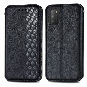 Flip Cover Poco M3 Lederoptik Diamant