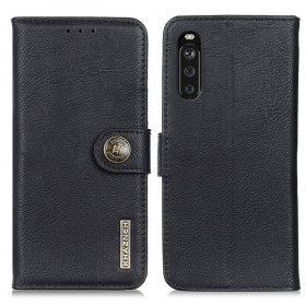 Sony Xperia 10 III Hülle aus Kunstleder KHAZNEH