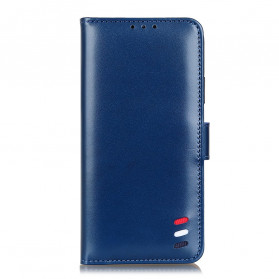 Sony Xperia 10 III Hülle mit Ledereffekt Tricolor