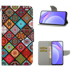 Xiaomi Mi 10T Lite 5G / Redmi Note 9 Pro 5G Patchwork Mandala Tasche
