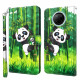 Xiaomi Mi 10T Lite 5G / Redmi Note 9 Pro 5G Light Spot Panda und Bambus Tasche