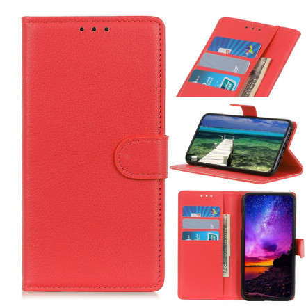 Hülle Xiaomi Redmi Note 10 5G Kunstleder Litschi Traditionell