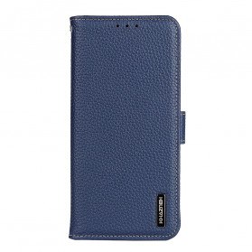 Hülle Samsung Galaxy A51 Leder Litchi KHAZNEH