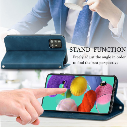 Flip Cover Samsung Galaxy A51 5G Kunstleder Vintage Flip Cover Samsung Galaxy A51 5G Kunstleder Vintage