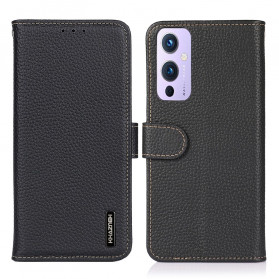 OnePlus 9 Hülle Litschi-Leder KHAZNEH
