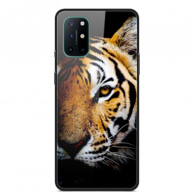 OnePlus 8T Panzerglas Cover Realistischer Tiger