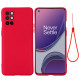 OnePlus 8T Liquide Silicone Cover Mit Lanyard