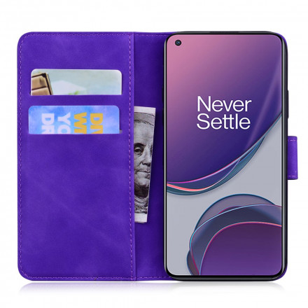 OnePlus 8T Hülle mit Lederoptik Monochrom OnePlus 8T Hülle mit Lederoptik Monochrom