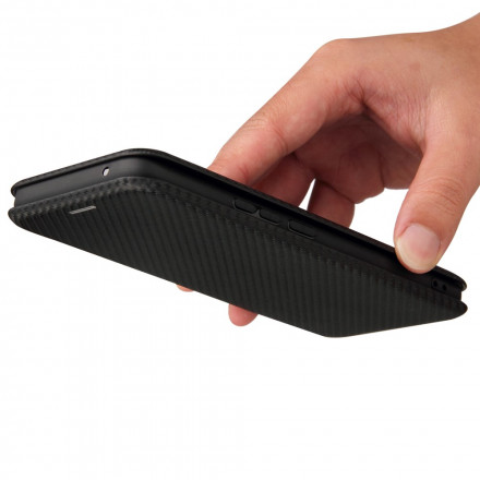 Flip Cover Realme 8 / 8 Pro Silikon Carbon Farbig