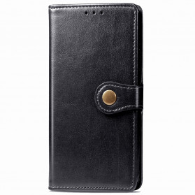 OnePlus 8T Kunstlederhülle mit Vintage-Verschluss