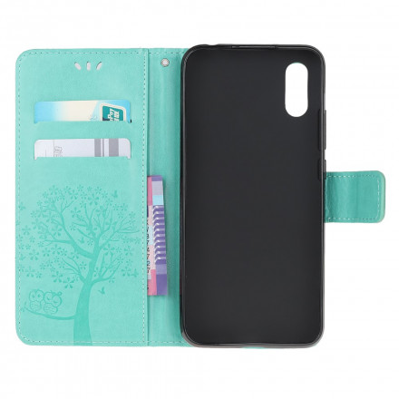 Samsung Galaxy XCover 5 Hülle Baum und Eulen mit Riemen Samsung Galaxy XCover 5 Hülle Baum und Eulen mit Riemen