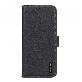 Hülle Samsung Galaxy XCover 5 Leder Litchi KHAZNEH