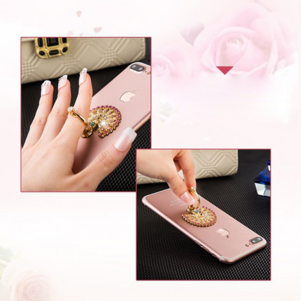 Ring Halter Diamanten Mauve Smartphone