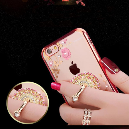 Ring Halter Diamanten Mauve Smartphone