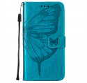 Samsung Galaxy XCover 5 Schmetterling Design Tasche mit Lanyard