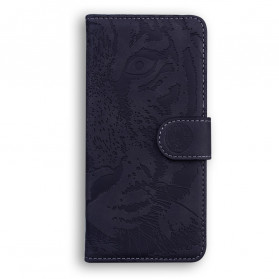 Huawei P50 Tiger Face Abdruck Tasche