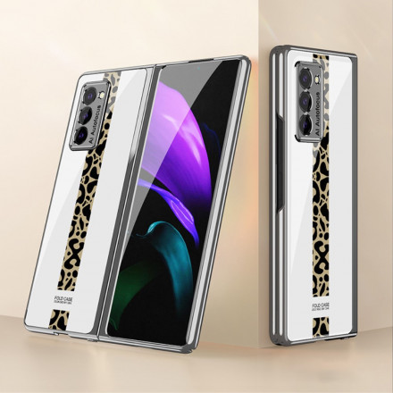 Samsung Galaxy Z Fold2 Hartglasschale Leopard GKK