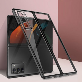 Samsung Galaxy Z Fold2 Cover Transparent Metallic Ränder GKK