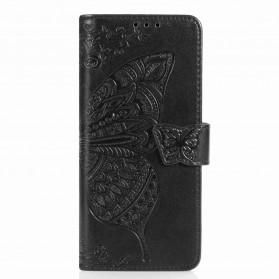Samsung Galaxy Z Fold2 Schmetterling Design Tasche mit Riemen