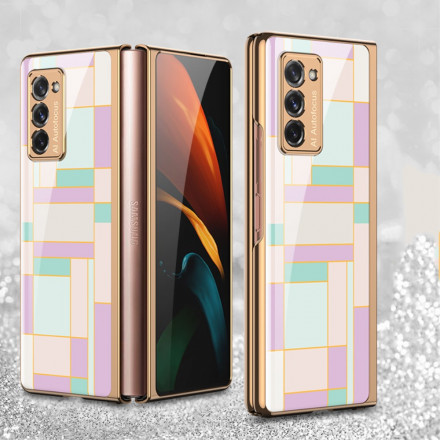 Samsung Galaxy Z Fold2 Panzerglas Cover Buntes Design GKK