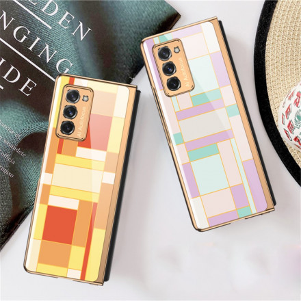 Samsung Galaxy Z Fold2 Panzerglas Cover Buntes Design GKK