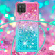 Samsung Galaxy A12 / M12 Silikon Glitter Cover mit Kordel