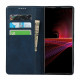 Flip Cover Sony Xperia 1 III Klassisches Echtleder