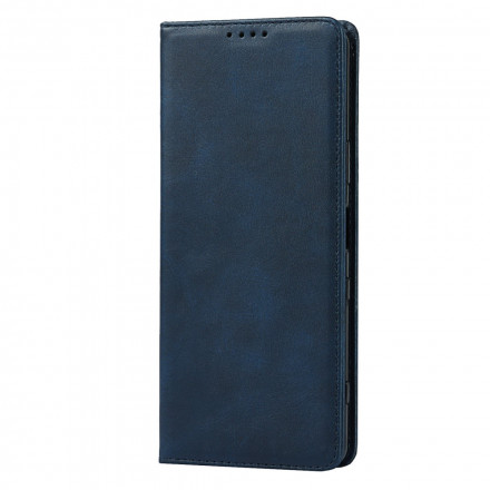 Flip Cover Sony Xperia 1 III Klassisches Echtleder