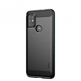 Moto G30 / Moto G10 Kohlefaser Cover Gebürstet MOFI