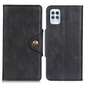 Hülle Moto G100 Kunstleder Knopf