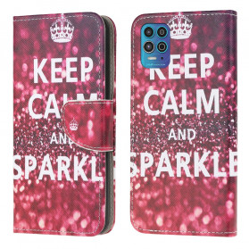 Hülle Moto G100 Keep Calm and Sparkle