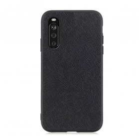 Sony xperia 10 III Mini Cover aus echtem, strukturiertem Leder