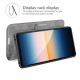 Sony Xperia 10 III Tasche Lederoptik Schlank Extrem