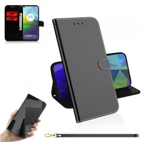 Hülle Moto G9 Power Kunstleder Cover Spiegel