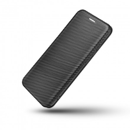 Flip Cover Moto G9 Play Silikon Carbon