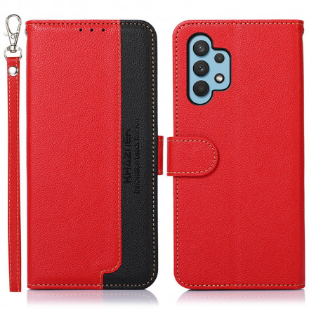 Samsung Galaxy A32 4G Style Litchi RFID Hülle KHAZNEH Samsung Galaxy A32 4G Style Litchi RFID Hülle KHAZNEH