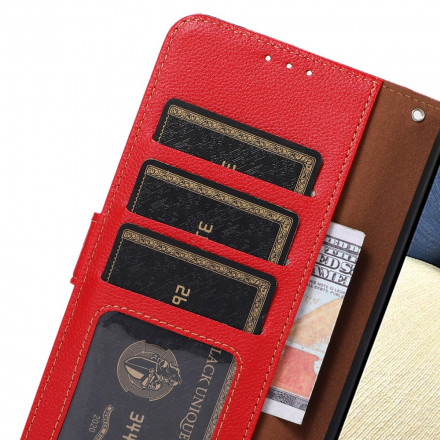 Samsung Galaxy A32 4G Style Litchi RFID Hülle KHAZNEH Samsung Galaxy A32 4G Style Litchi RFID Hülle KHAZNEH