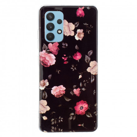 Samsung Galaxy A32 4G Serie Floralies Fluoreszierendes Cover