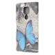 Hülle Moto G9 Play Schmetterling Blau