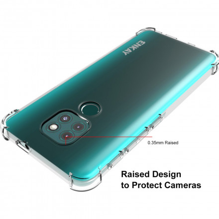 Moto G9 Play Cover Combo Cover und gehärtetes Glas ENKAY