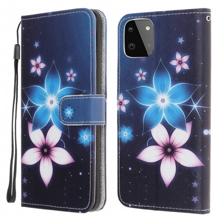 Samsung Galaxy A22 5G Lunar Flowers RiemenTasche