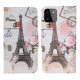 Samsung Galaxy A22 5G Eiffelturm Retro Tasche