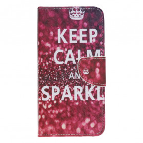 Hülle Samsung Galaxy A22 5G Keep Calm and Sparkle