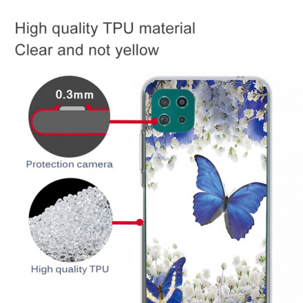 Samsung Galaxy A22 5G Schmetterlinge Design Cover