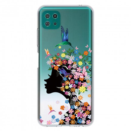 Samsung Galaxy A22 5G Cover Hübscher Blumenkopf