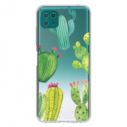 Samsung Galaxy A22 5G Cover Cactus Aquarell